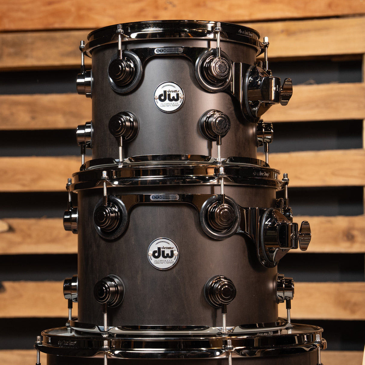 DW Collector's 4-Piece PurpleCore Purpleheart Wood Core Shell Pack - Black