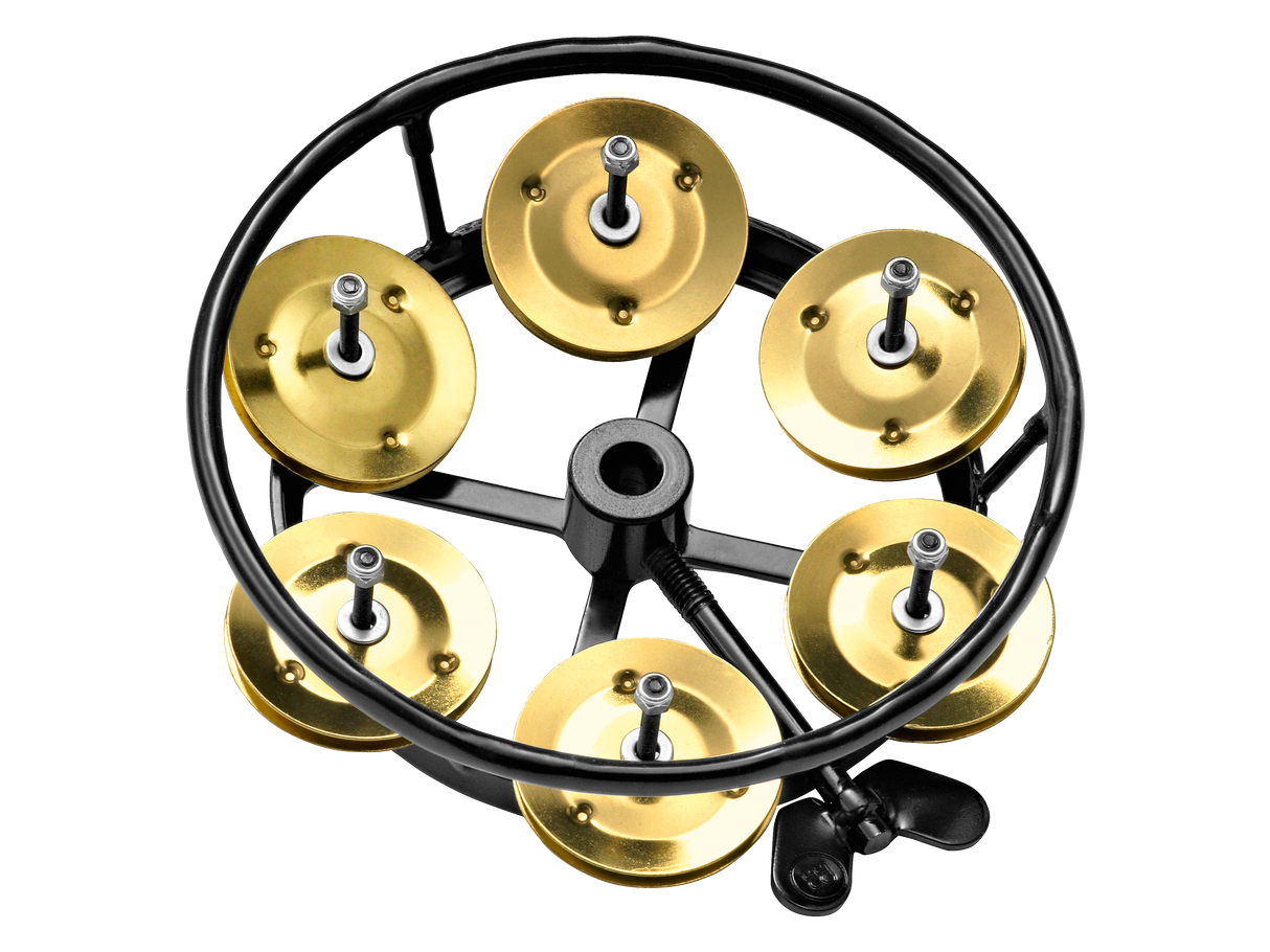 Meinl THH1B-BK Professional Series Hi-Hat Tambourine Brass Jingles