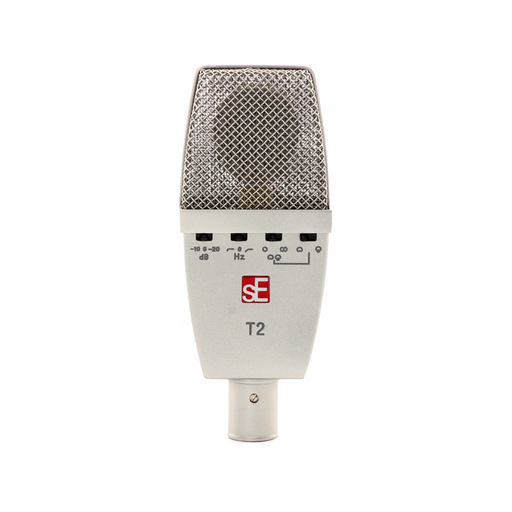 sE Electronics T2 Multi-Pattern Large Diaphragm Condenser Microphone with Titanium Capsules - New,Silver