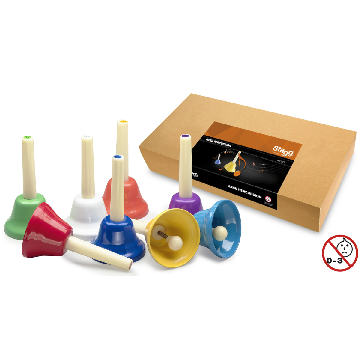 Stagg 8-Note Handbell Set For Kids