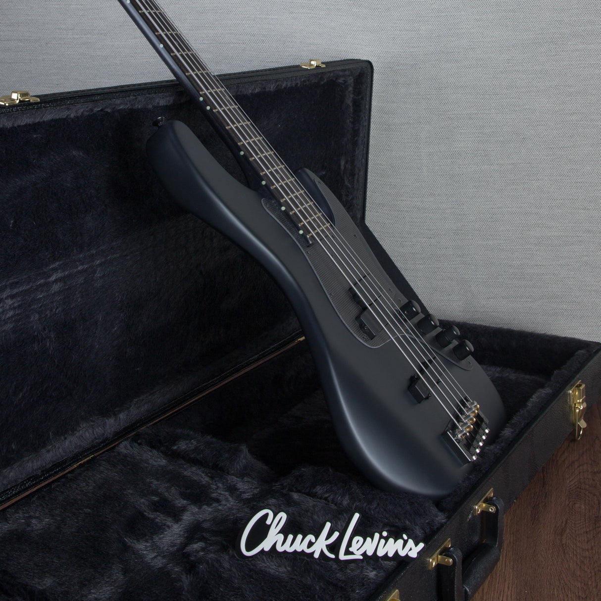 Brubaker USA Performance Series JXB-5 Electric Bass Guitar - Black Satin - #001-23