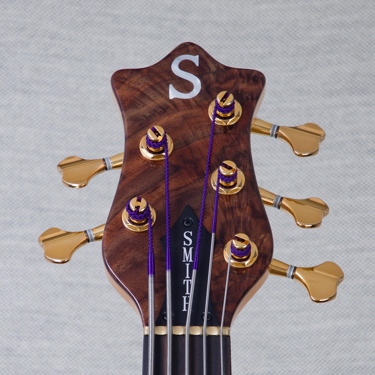 Ken Smith BSR-5TNE-5A-FW Exhibition Black Tiger Elite 5-String Electric Bass Guitar - Figured Walnut