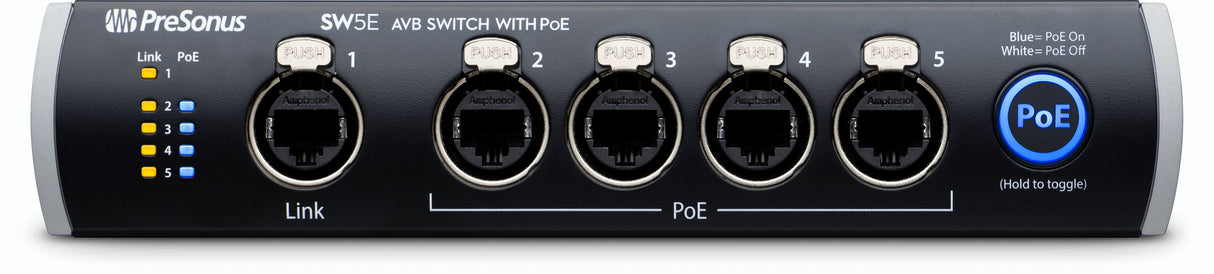 PreSonus SW5E AVB Switch W/ PoE
