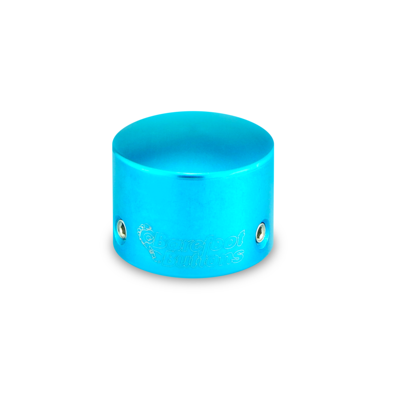 Barefoot Buttons V1 Tall Boy Footswitch Button, Light Blue - For Common 3PDT Switches