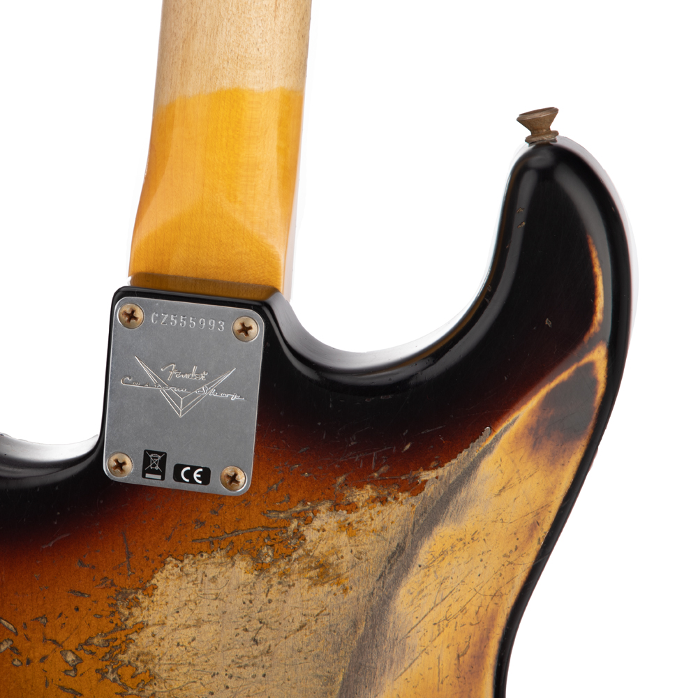 Fender Custom Shop #30 1967 Stratocaster Heavy Relic Electric Guitar - Faded Aged 3-Color Sunburst - #CZ555993