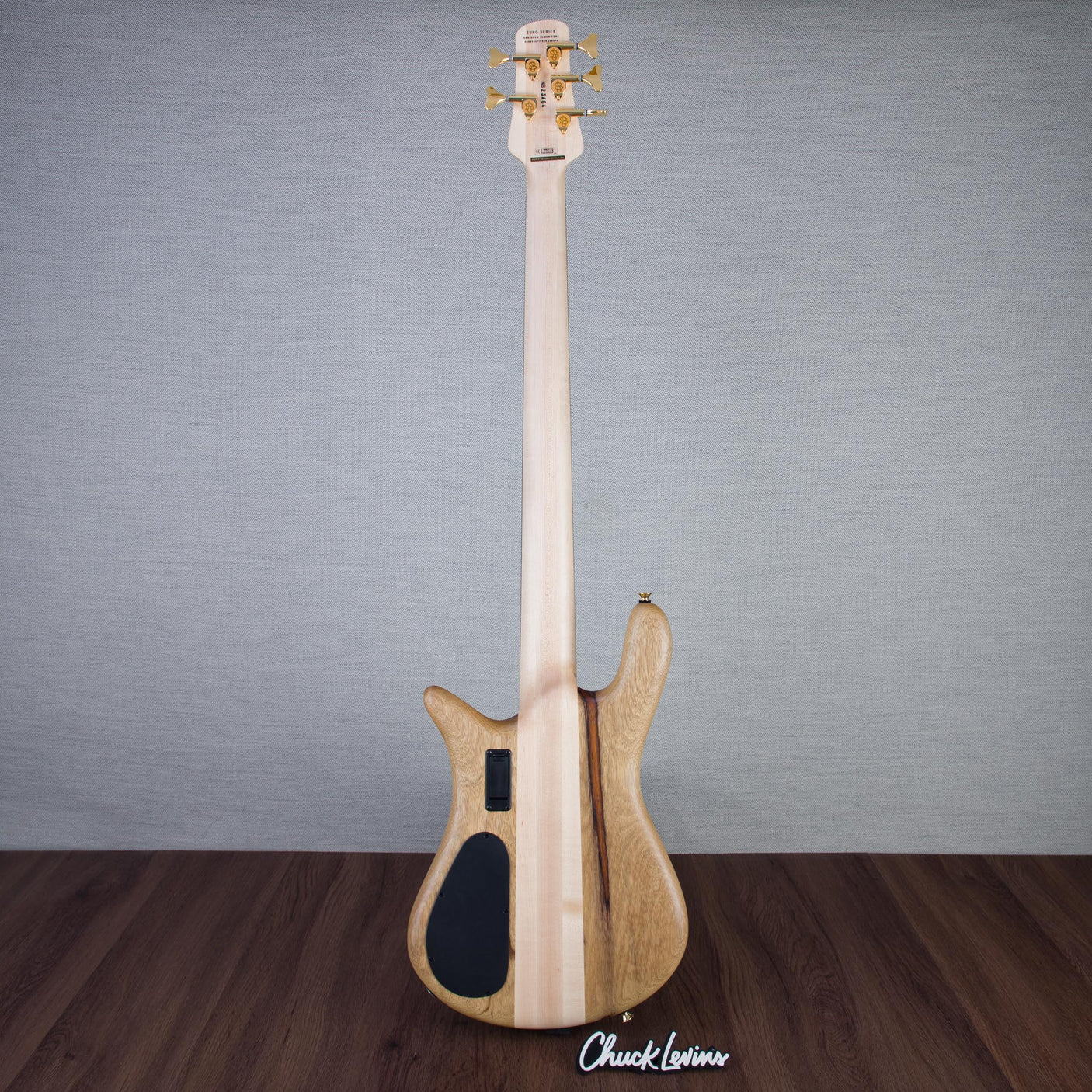 Spector Euro 5 LT Solid Korina Wings 5-String Electric Bass Guitar - Natural Satin - CHUCKSCLUSIVE - #NB23464