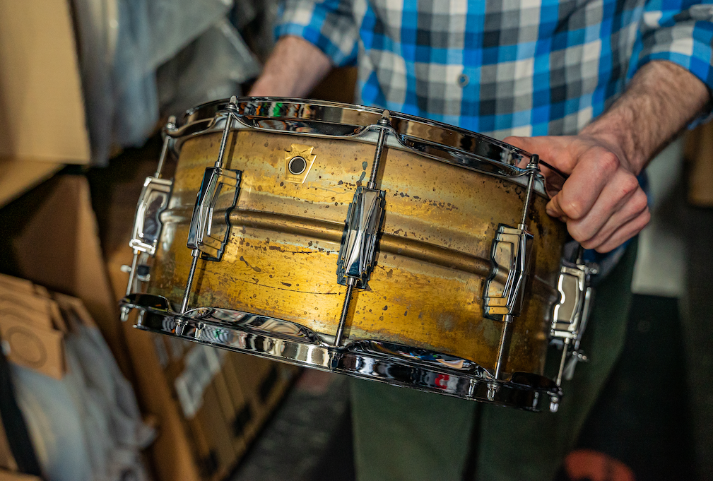 Ludwig 14" x 6.5" Raw Brass Snare Drum