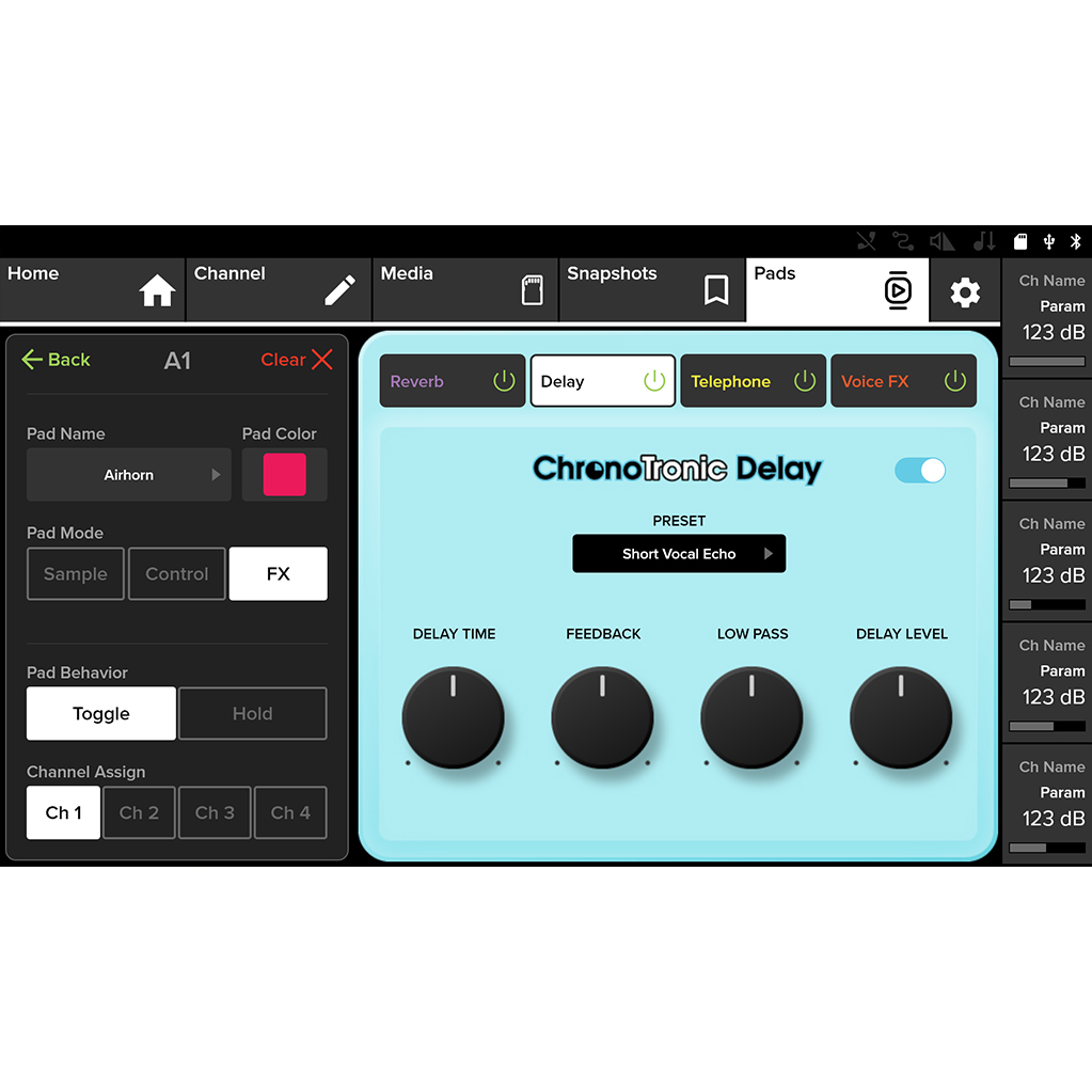 Mackie DLZ Creator XS Adaptive Digital Streaming Mixer - Mint, Open Box
