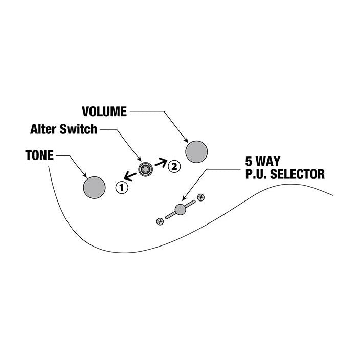 Ibanez Q Series QX527 7-String Electric Guitar - Antique Brown Stained