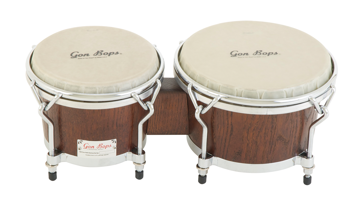 Gon Bops California 他Bongo カウンターフープセット中古 Gon Bops CA0785MS California Bongo - Mahogany Stain – Chuck