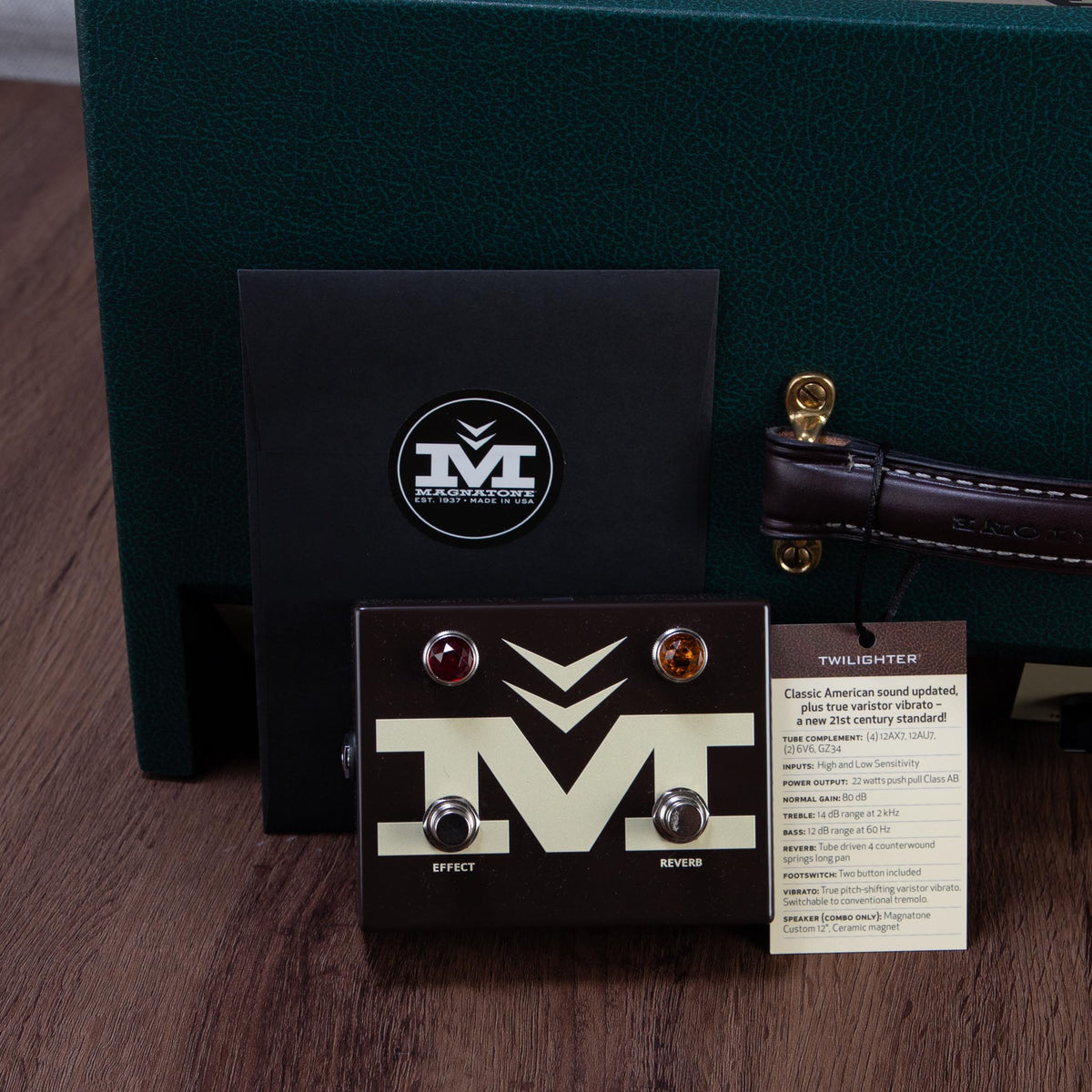 Magnatone Twilighter Mono 22-Watts 1x12-Inch Tube Combo Guitar Amplifier - Dark Green