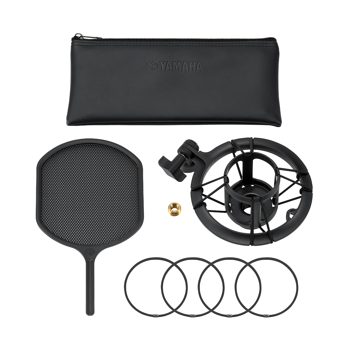 Yamaha YCM705 B Condenser Microphone with Shock Mount and Pop Filter - Black