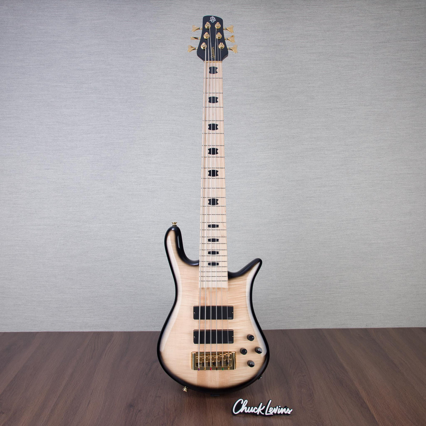 Spector Euro 6 6-String Electric Bass Guitar - Natural Black Burst Gloss - CHUCKSCLUSIVE - #NB22968
