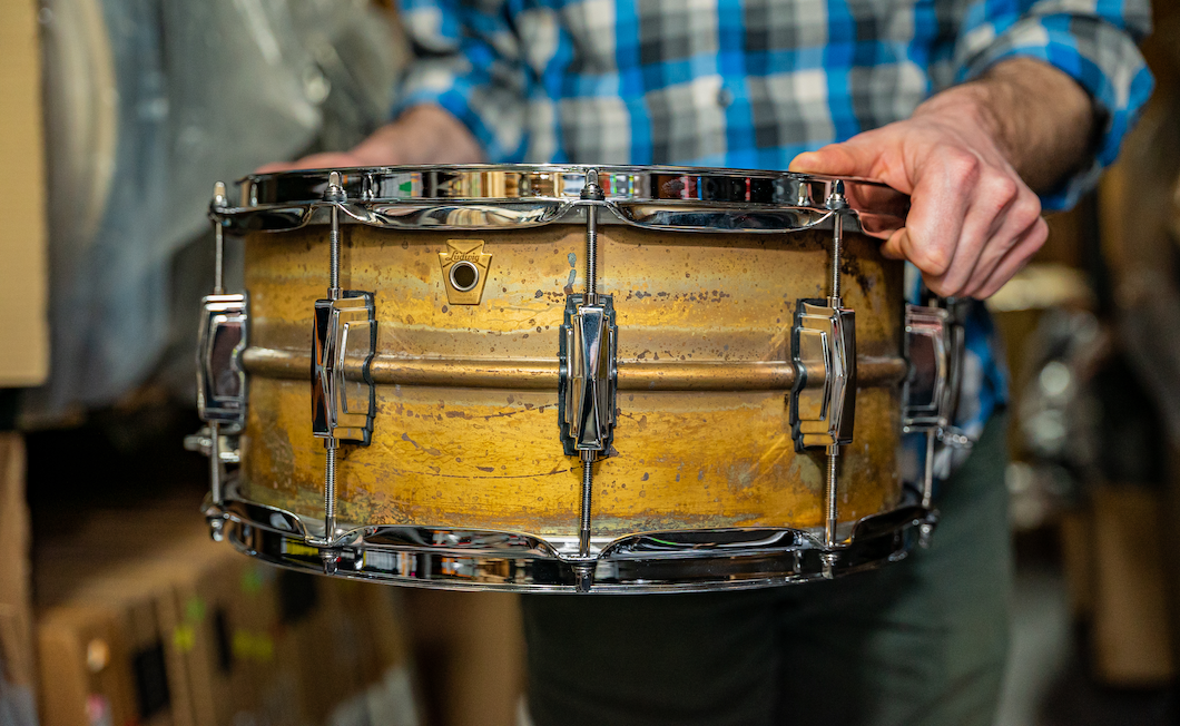 Ludwig 14" x 6.5" Raw Brass Snare Drum