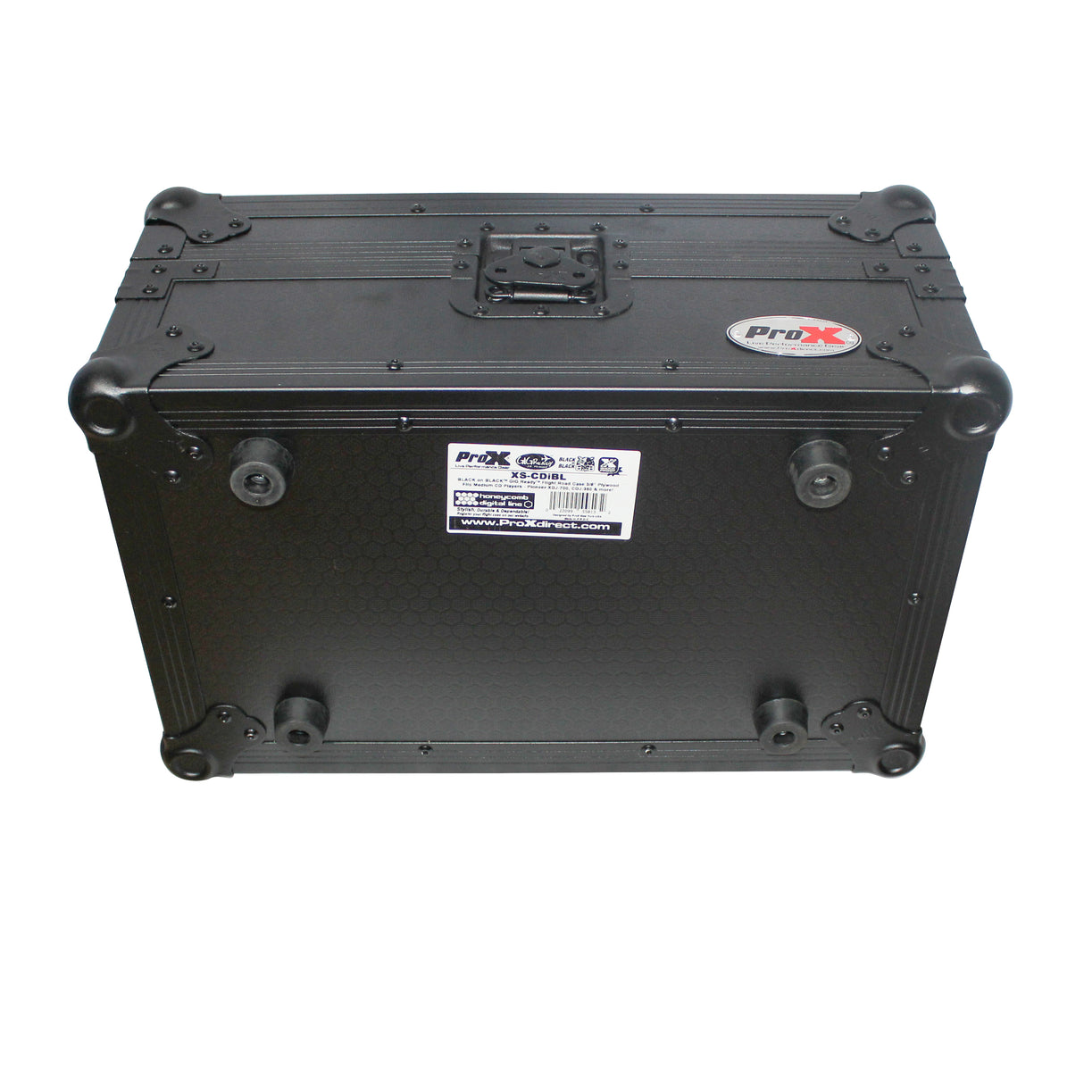 ProX XS-CDiBL Flight Case for Medium Format CD-Media Player - Black