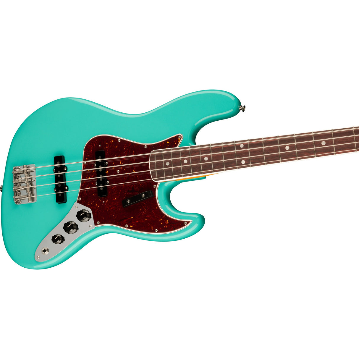 Fender American Vintage II 1966 Jazz Bass Guitar, Rosewood Fingerboard - Sea Foam Green - New