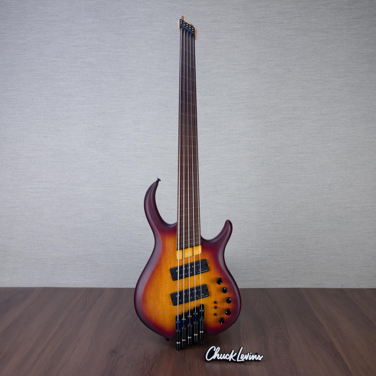 Sire Marcus Miller M6 Fretless 5-String Headless Electric Bass Guitar - Tobacco Sunburst Satin