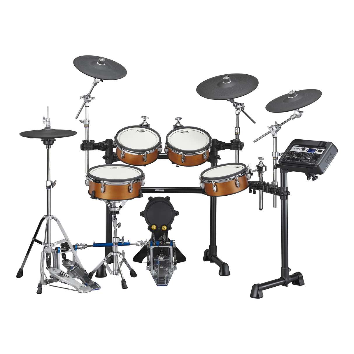 Yamaha DTX8K-X RW Electronic Drum Kit, TCS Pads- Real Wood Finish