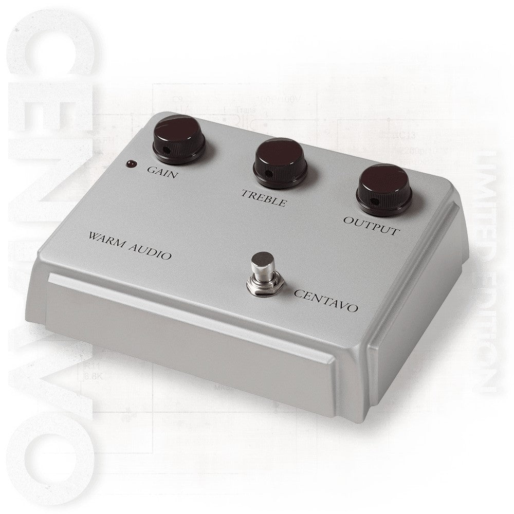 Warm Audio WA-CVS Centavo Limited-Edition Silver Overdrive Guitar Effects Pedal