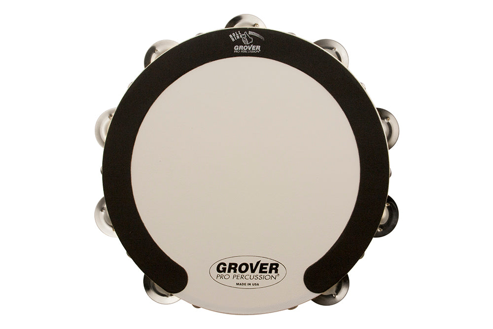 Grover SV-TAMB-GS 10-Inch Double-Row Tambourine - German Silver - Preorder