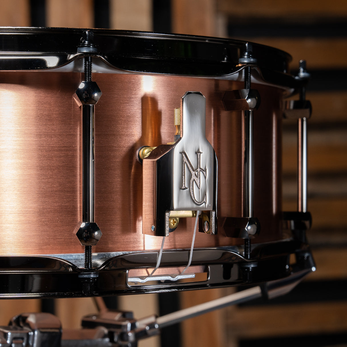 Noble & Cooley 6x14-Inch Copper Classic Snare - Raw with Black Hardware