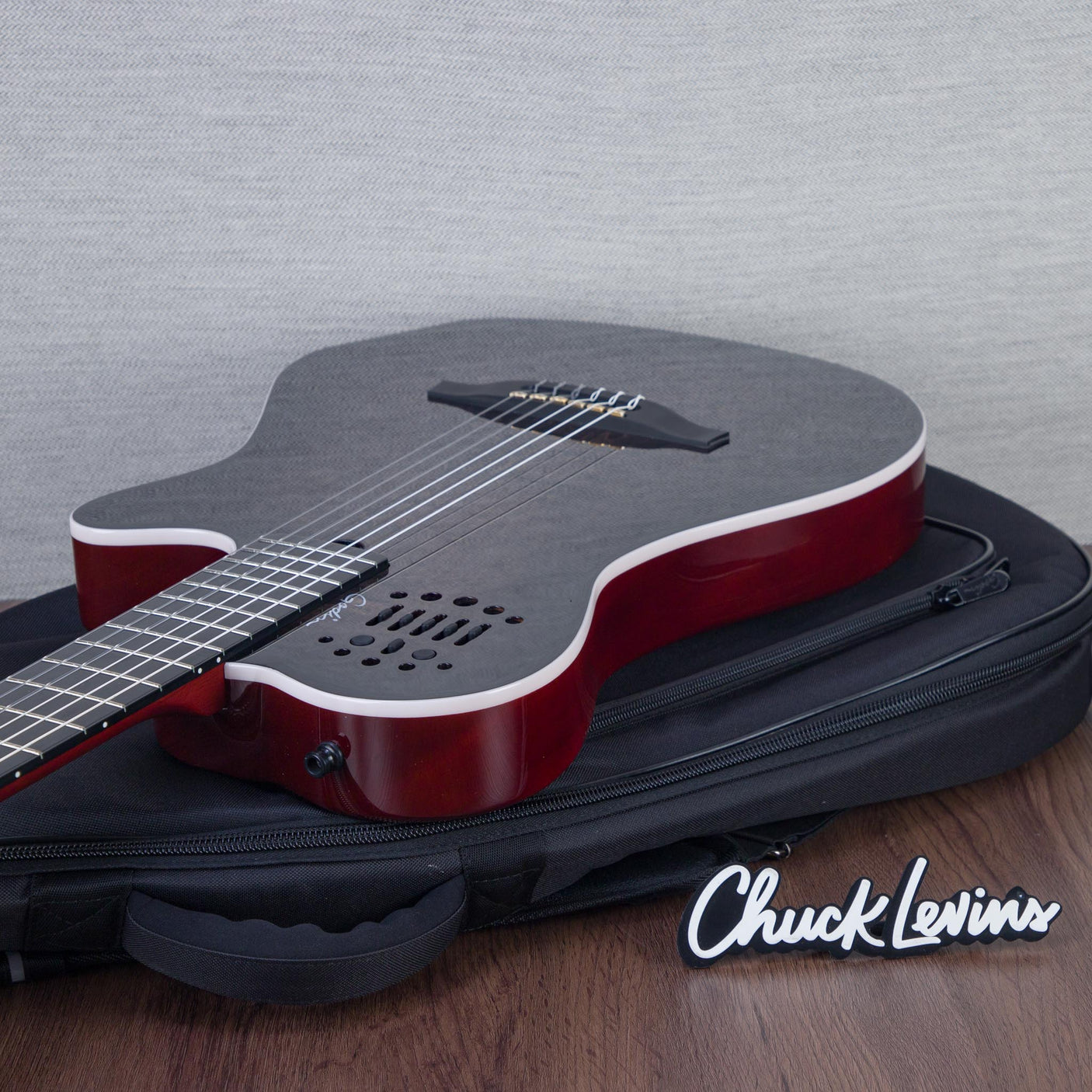 Godin MultiAc Grand Concert SA Nylon String Acoustic-Electric Guitar - Trans Black - CHUCKSCLUSIVE - #25313352