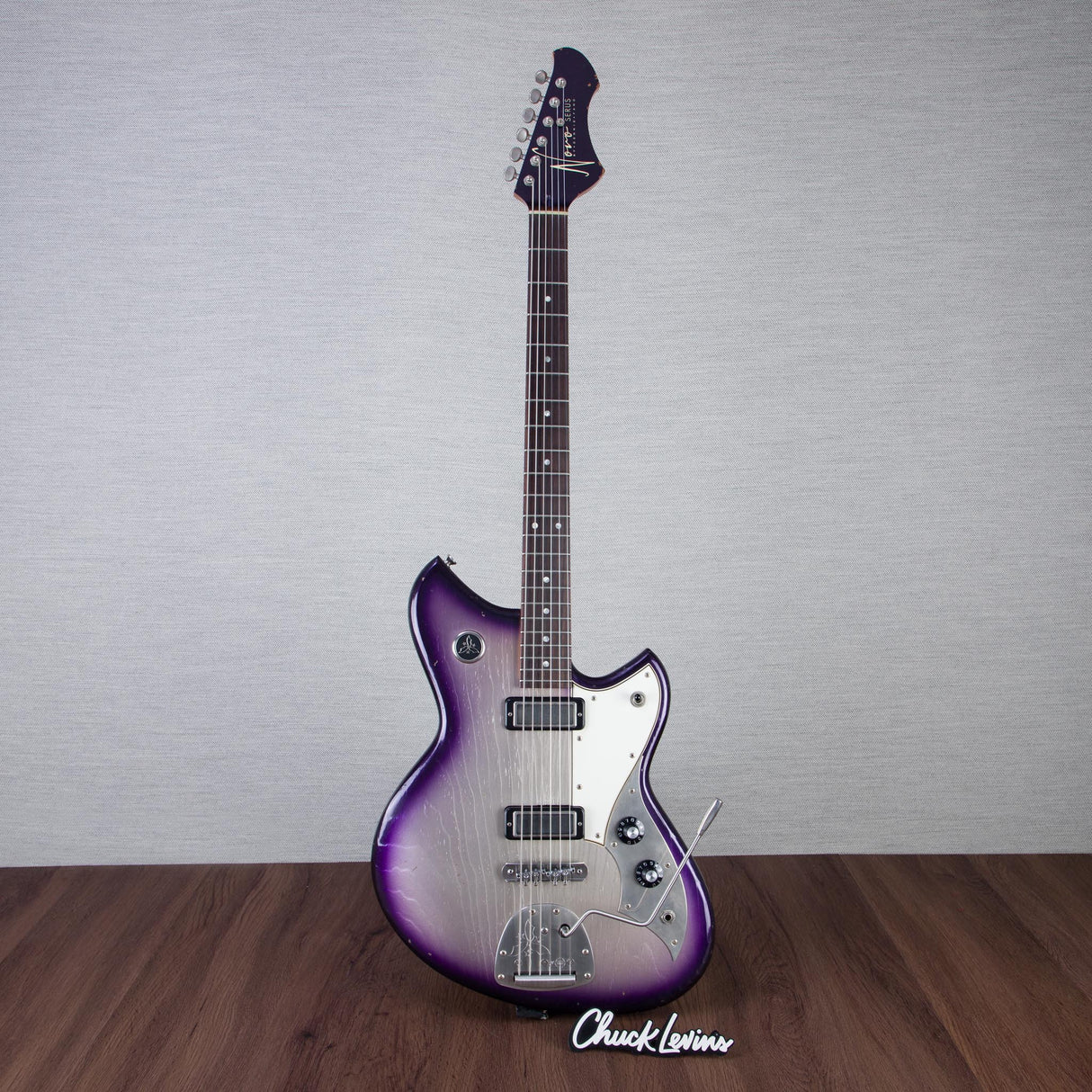 Novo Guitars Serus J Baritone Electric Guitar - Purple Stanger Burst - #251350