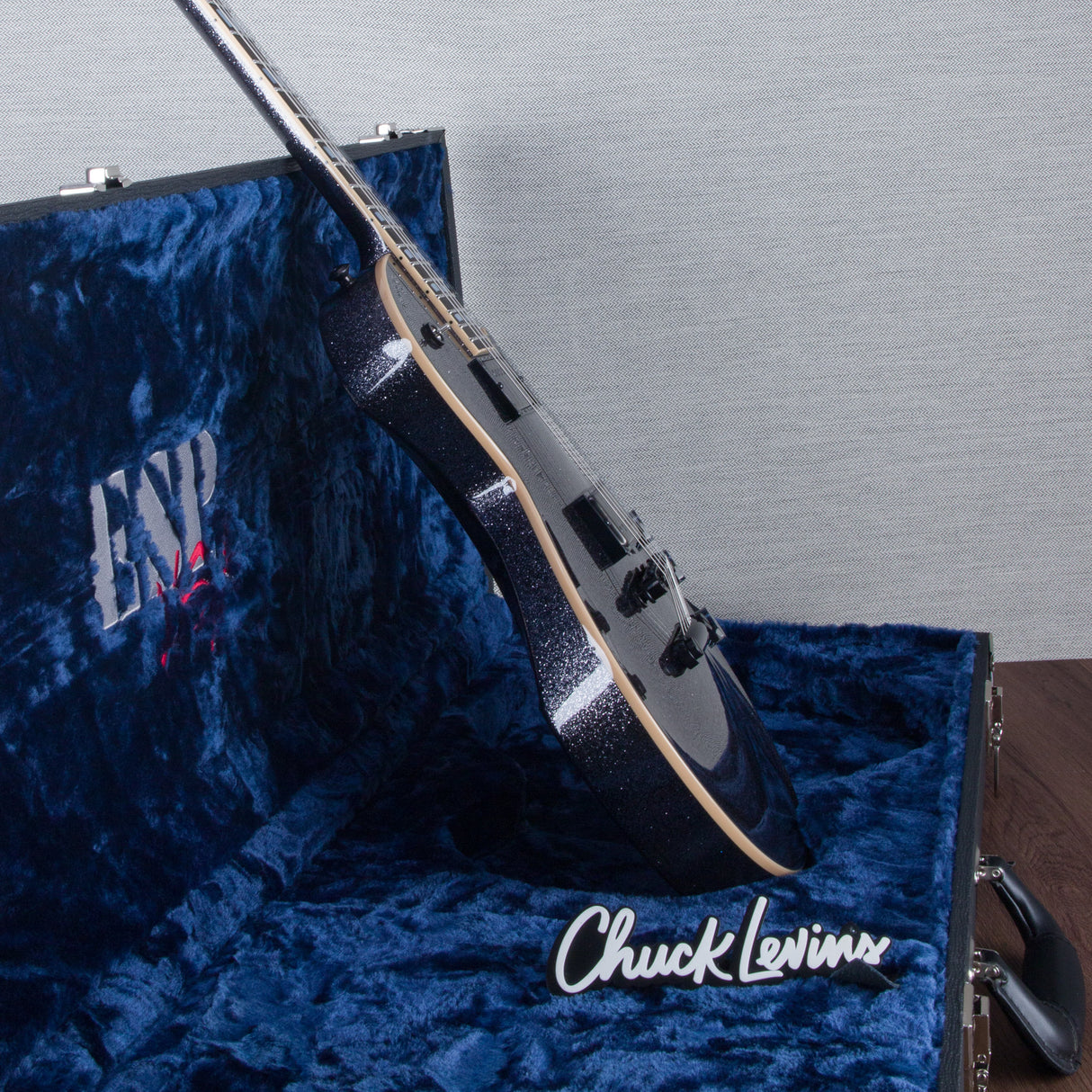 ESP USA Eclipse Electric Guitar - Black Sparkle - #US24477 - Mint, Open Box