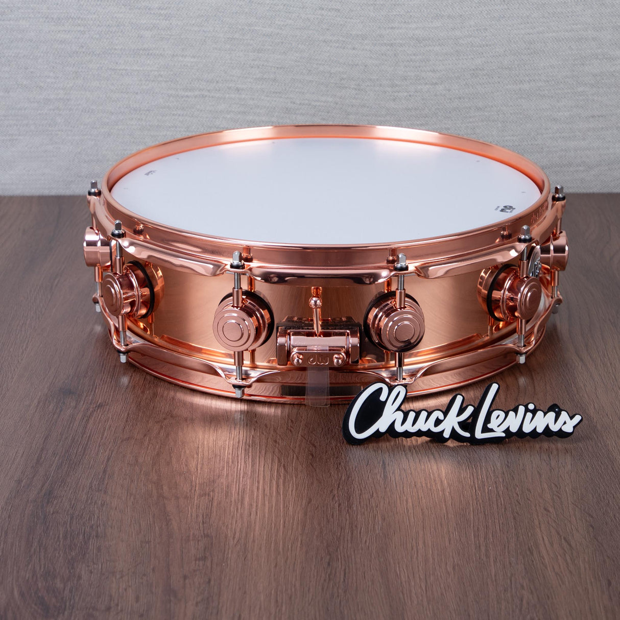 DW 4 x 14-Inch Collector's Copper Snare Drum - Copper Hardware