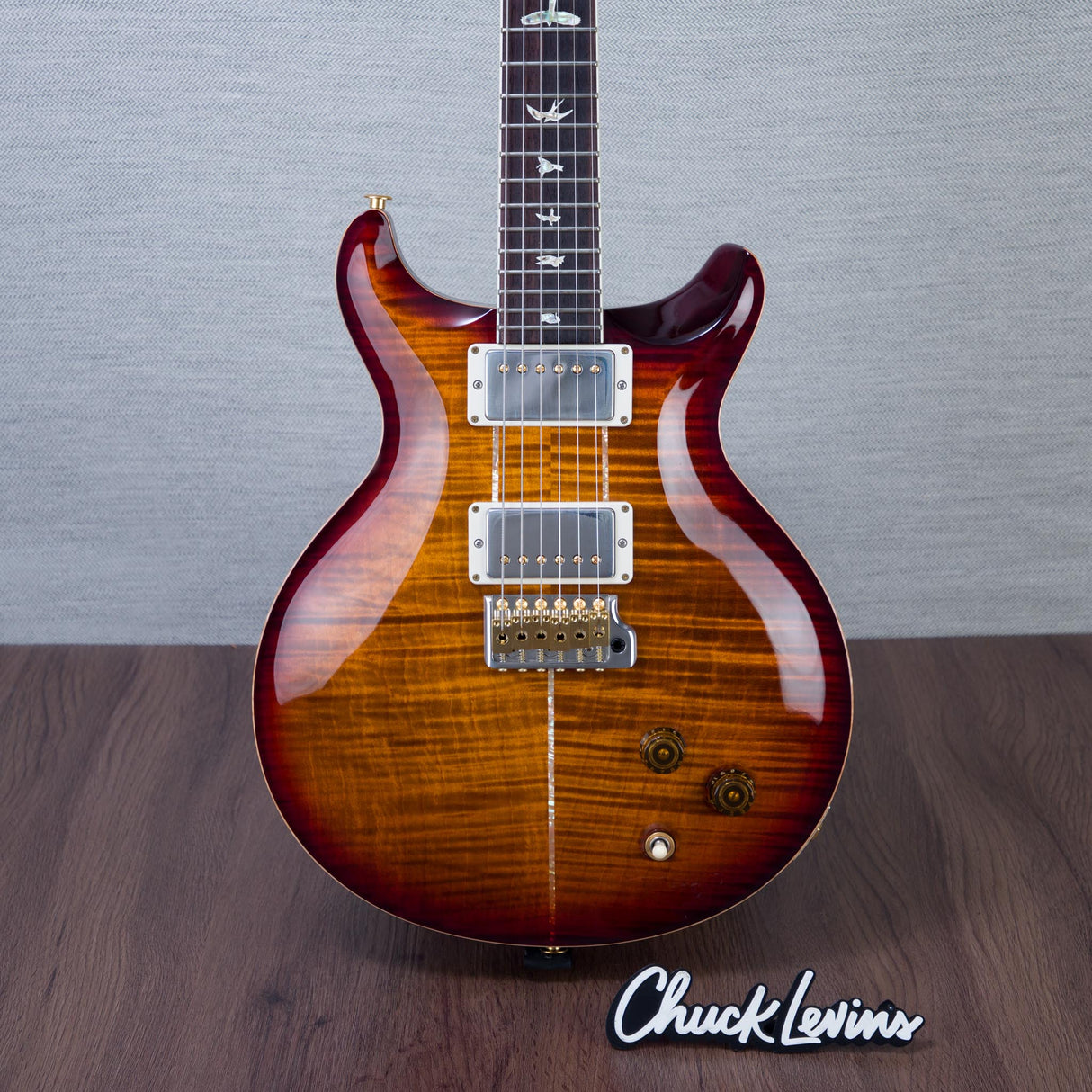 PRS Santana Retro 10-Top Electric Guitar - Dark Cherry Sunburst - #0405269