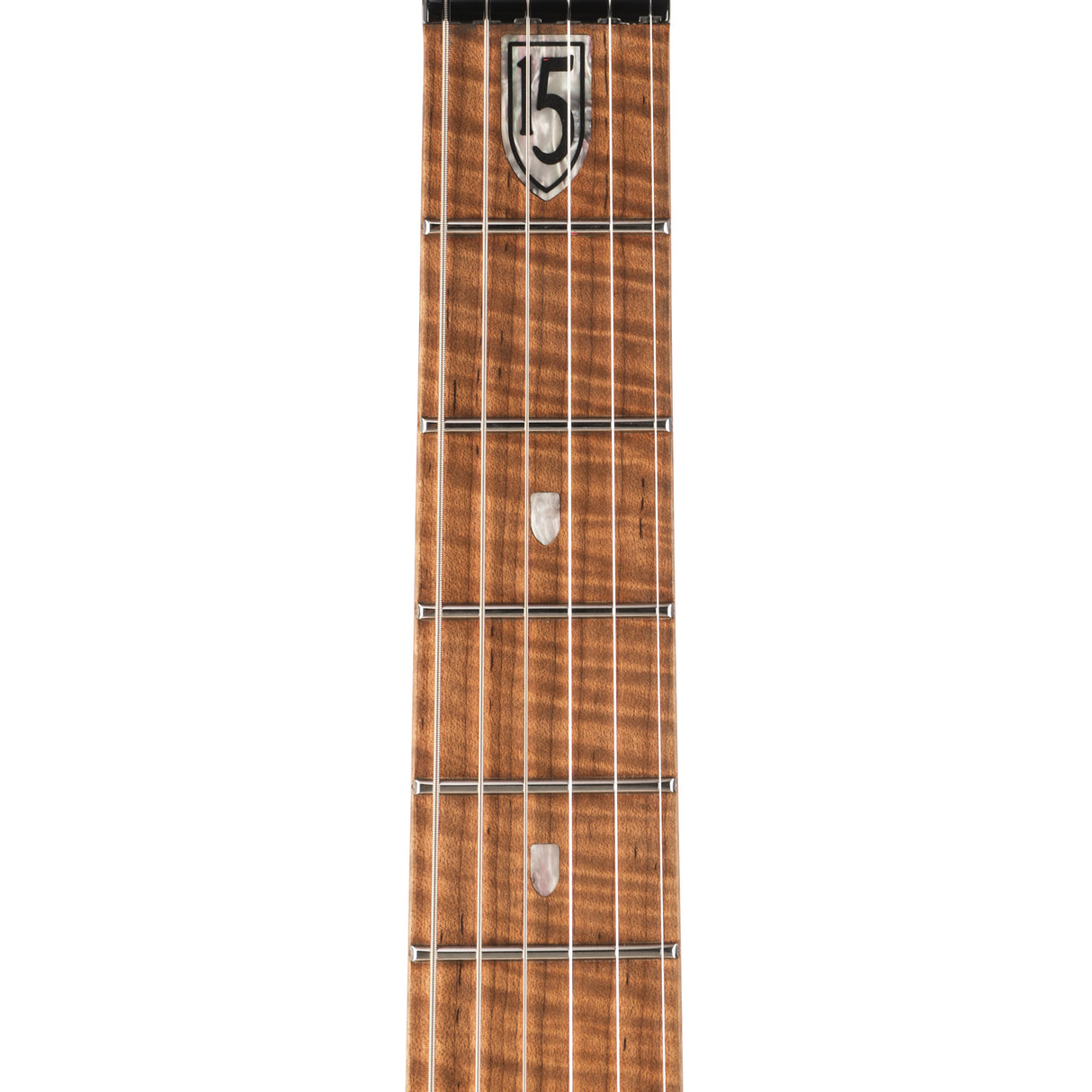 Music Man John Petrucci Signature JP15 Electric Guitar - Cerulean Paradise Fade, Flame Maple Top