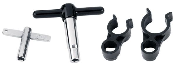 Drum Workshop DWSM803-2 Hi-Torq Steel Drum Key, Standard Drum Key, And Clip Holder