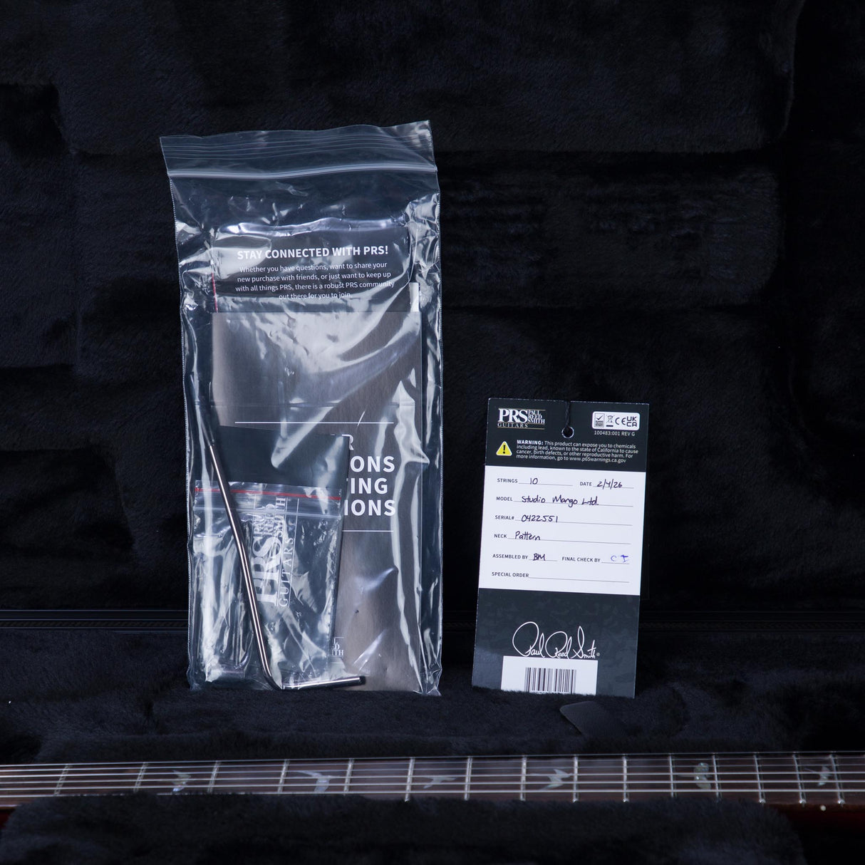 PRS Studio Mango/Ziricote Electric Guitar - Orange Tiger - #0422551