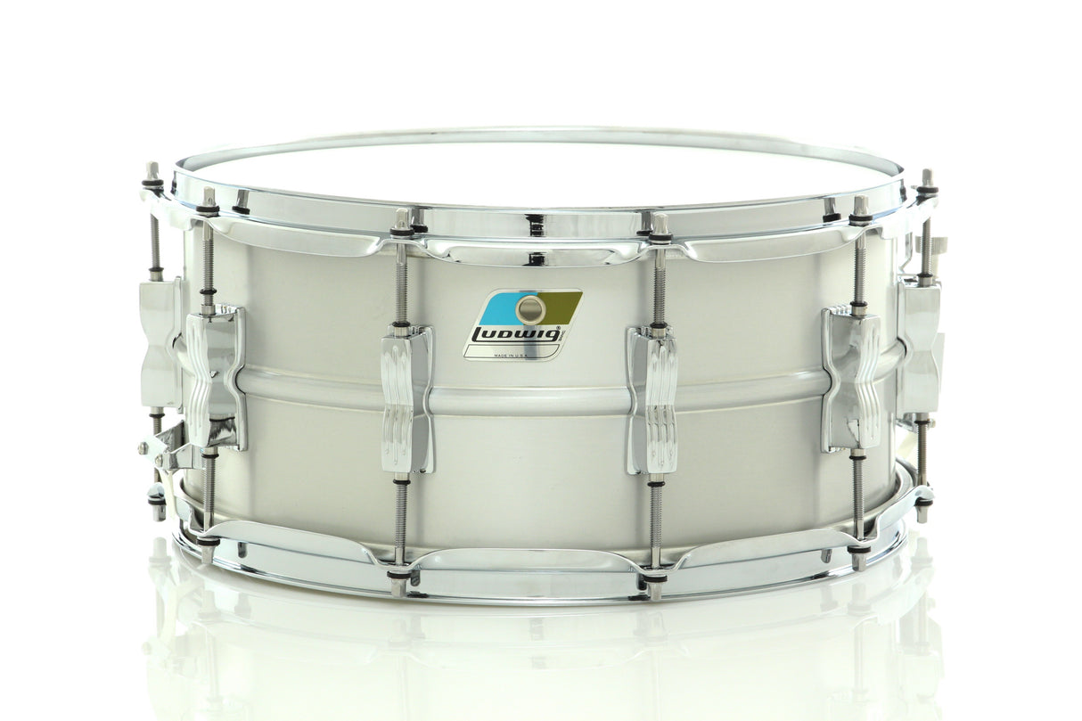 Ludwig 14" x 6.5" Acrolite Snare Drum Brushed Aluminum Finish With Chrome Hardware - Preorder