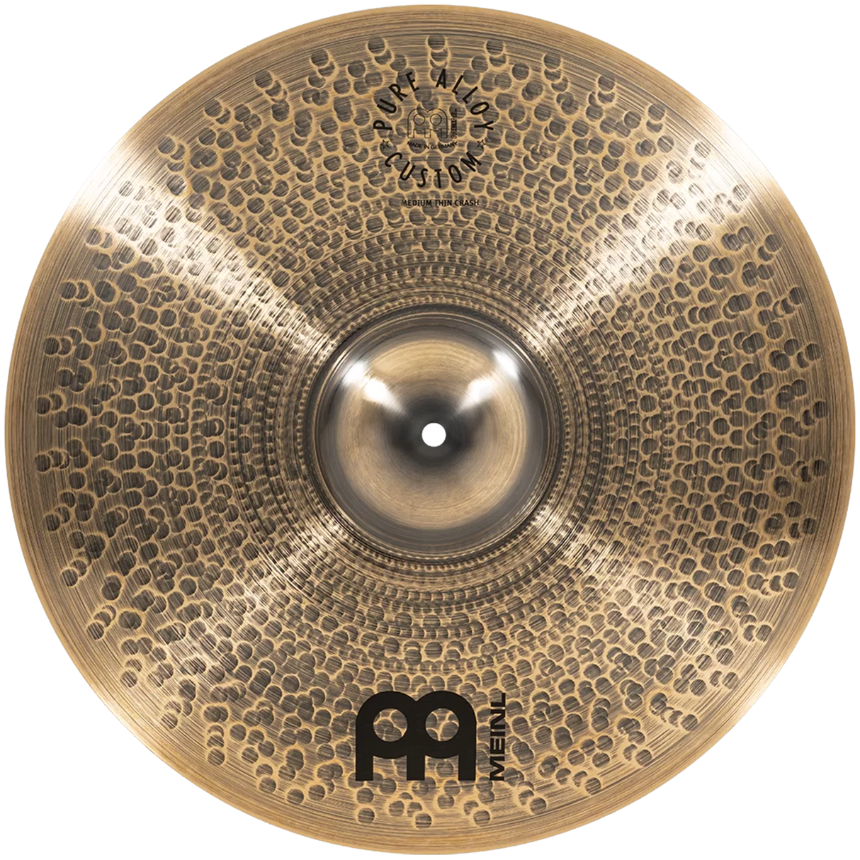 Meinl Pure Alloy Custom 18-Inch Medium Thin Crash Cymbal - New,18 Inch
