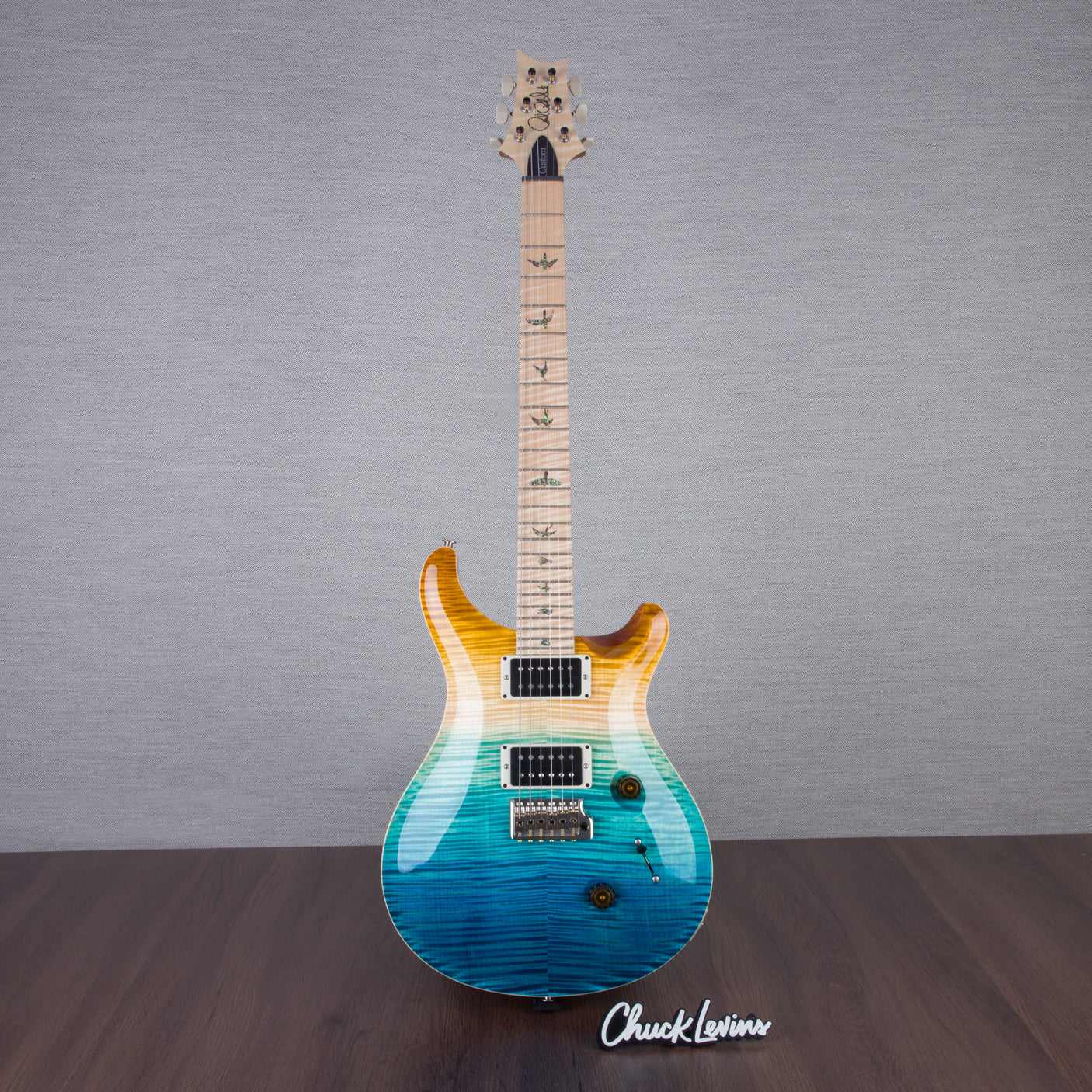 PRS Wood Library Custom 24 Electric Guitar - Private Stock Beach Fade Finish - CHUCKSCLUSIVE - #240383993 - 2024