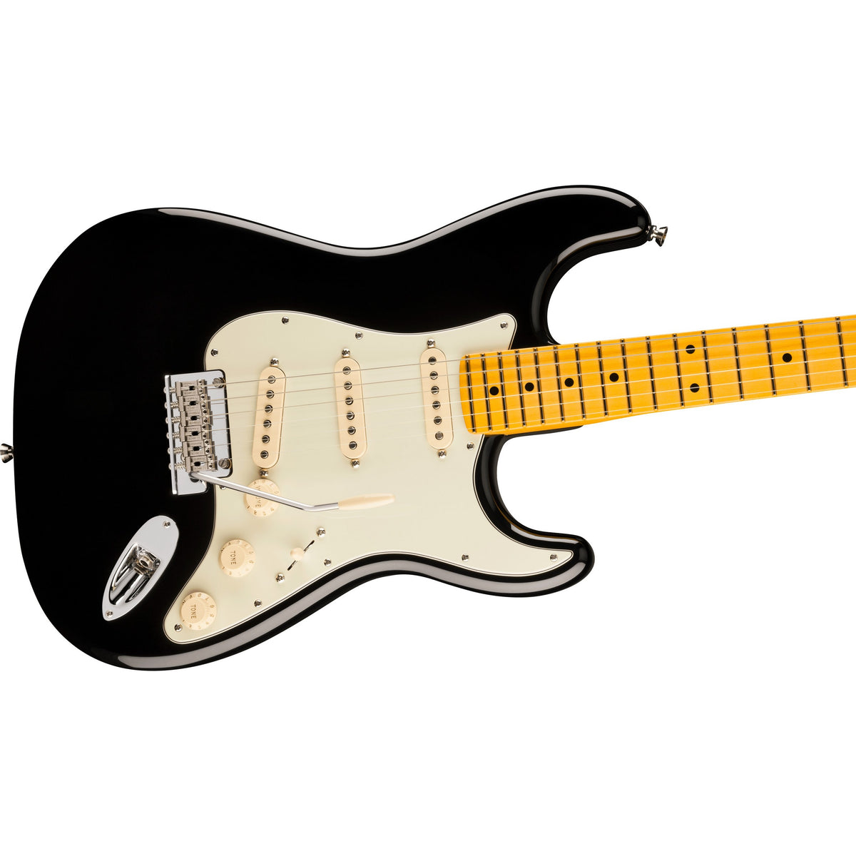 Fender American Professional Stratocaster Electric Guitar, Maple Fingerboard - Black