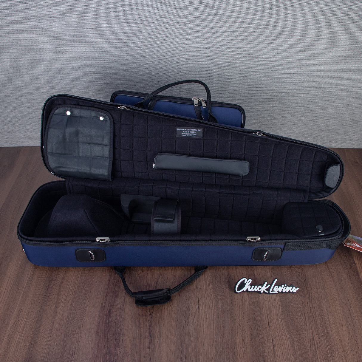 Marcus Bonna Case for Tenor Trombone, Detachable Bell, F Attachment- Blue