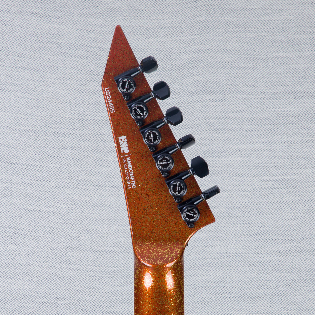 ESP USA V-II FR Electric Guitar - Rustic Copper Sparkle - #US24455 - Mint, Open Box