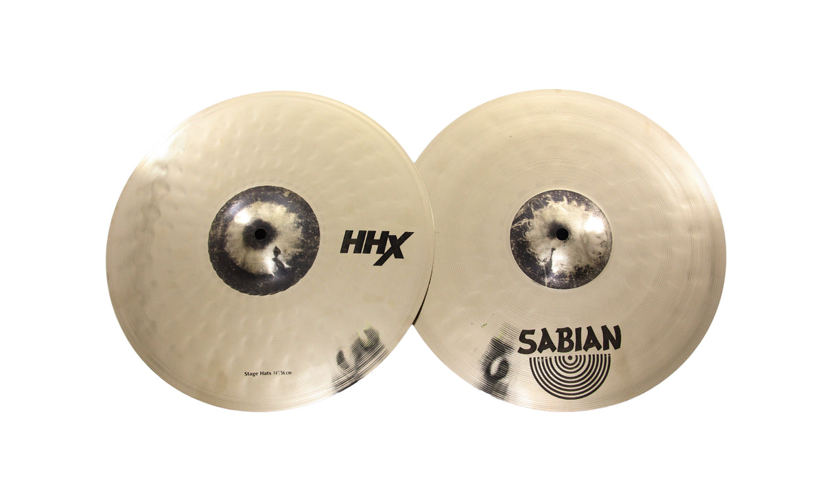 Sabian 14" HHX Stage Hats Brilliant Finish