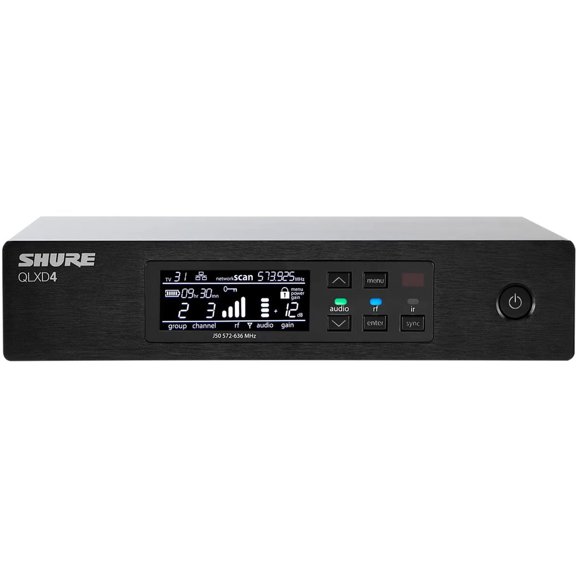 Shure QLXD4 Single-Channel Wireless Reciever - H50 Band - New