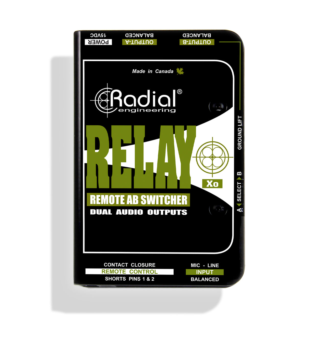 Radial Engineering Relay Xo Balanced Remote AB Switcher