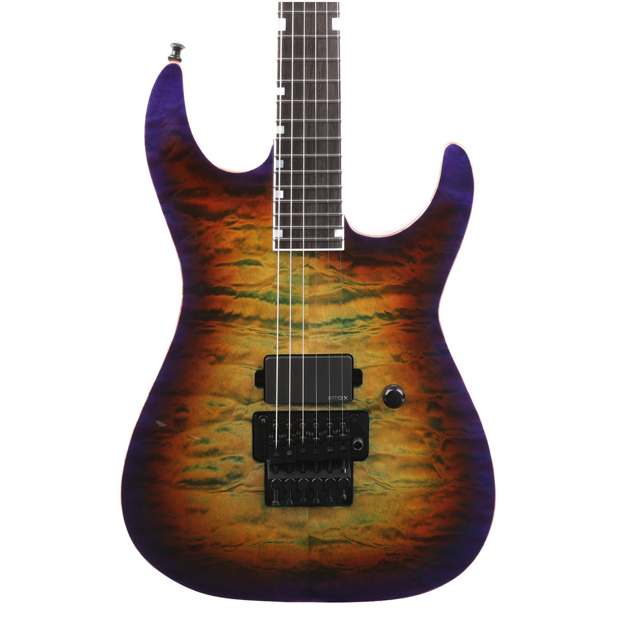 ESP USA M1 Deluxe FR Quilt Maple Top Electric Guitar - Lynch Burst - #US22269