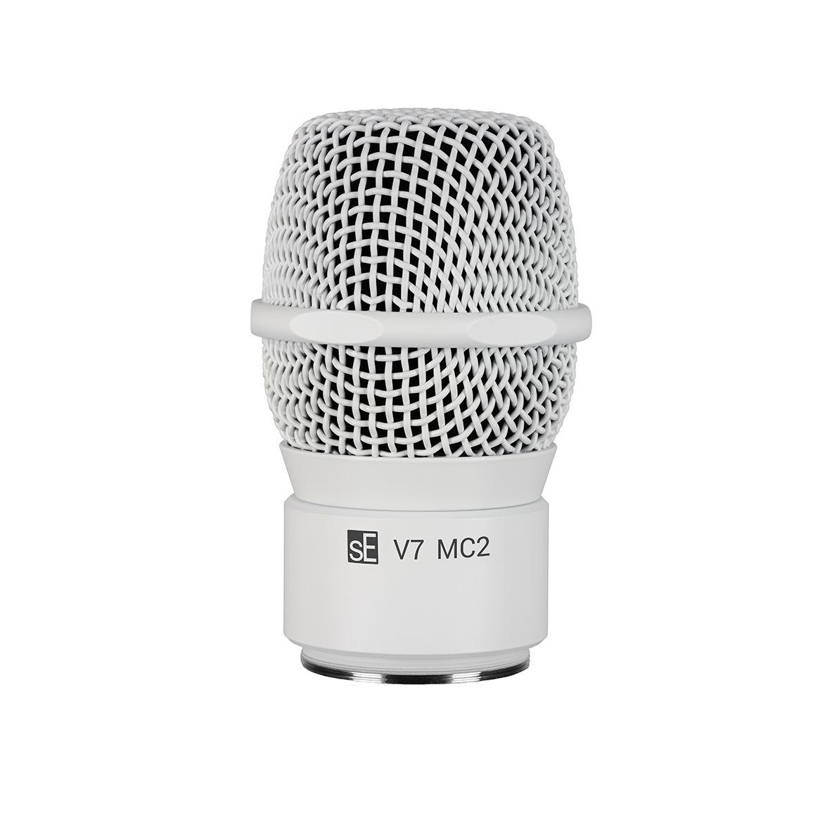 sE Electronics V7 MC2 Supercardioid Dynamic Microphone Capsule for Sennheiser Wireless Handheld Transmitters with MP03 Pouch - White
