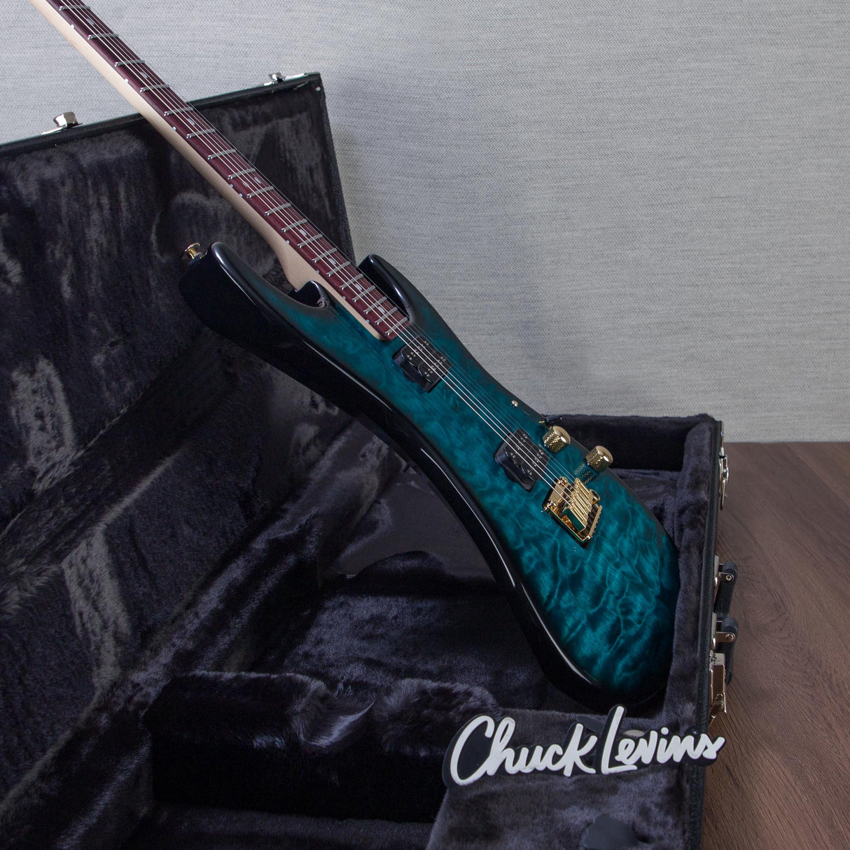 Suhr Limited Edition Standard Thin Burst Electric Guitar - Trans Teal - #89386