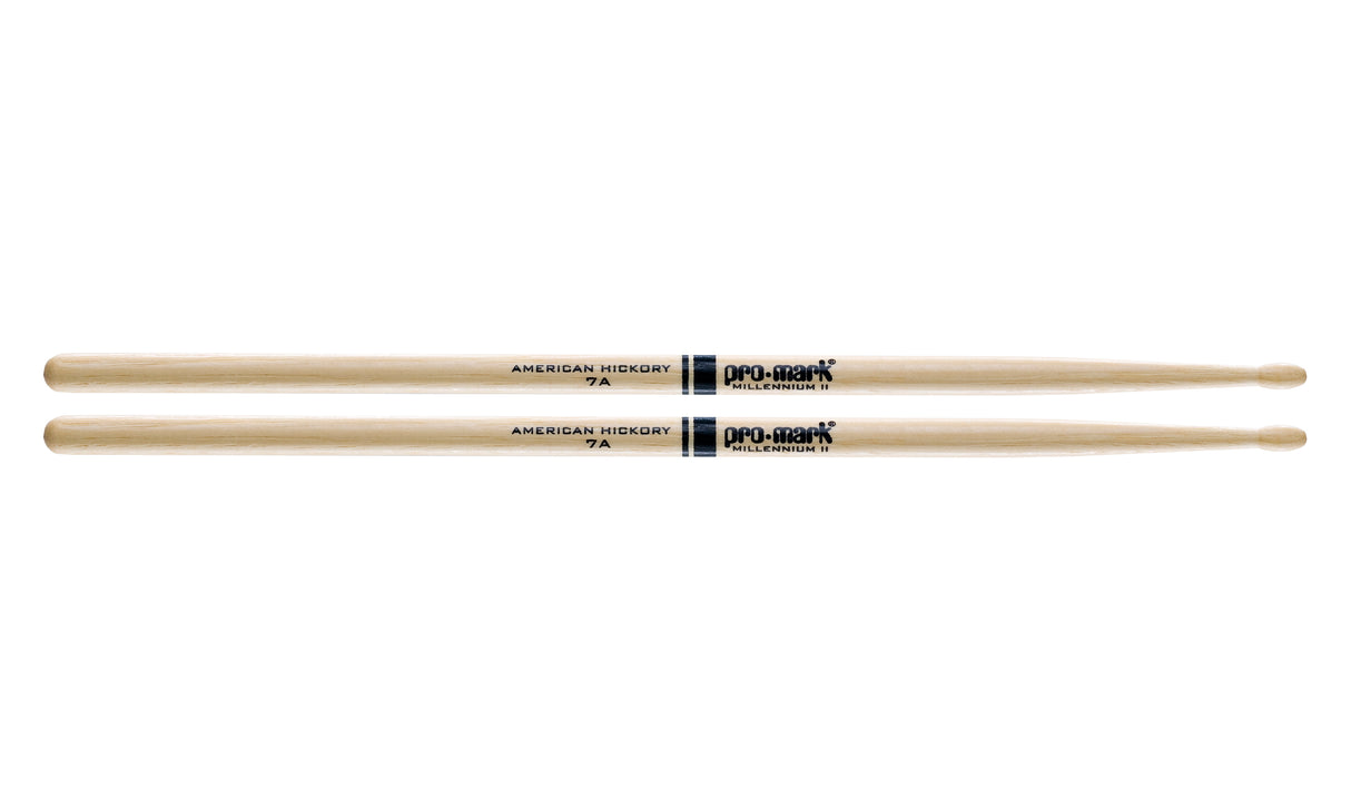 Promark TX7AW Hickory 7A Wood Tip Drumsticks