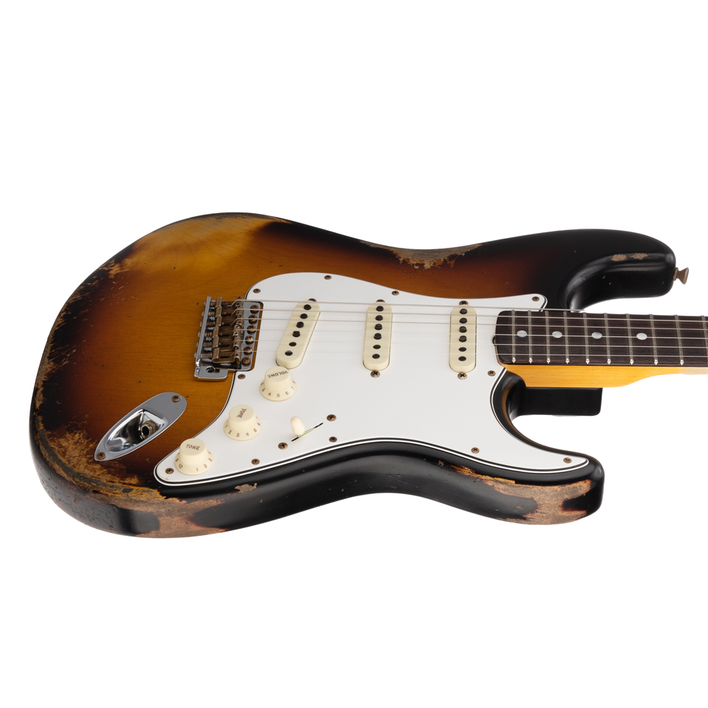Fender Custom Shop #30 1967 Stratocaster Heavy Relic Electric Guitar - Faded Aged 3-Color Sunburst - #CZ555993