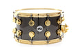 Drum Workshop 14" x 8" Collector's Metal Snare Drum - Black Nickel Over Brass With Gold Hardware