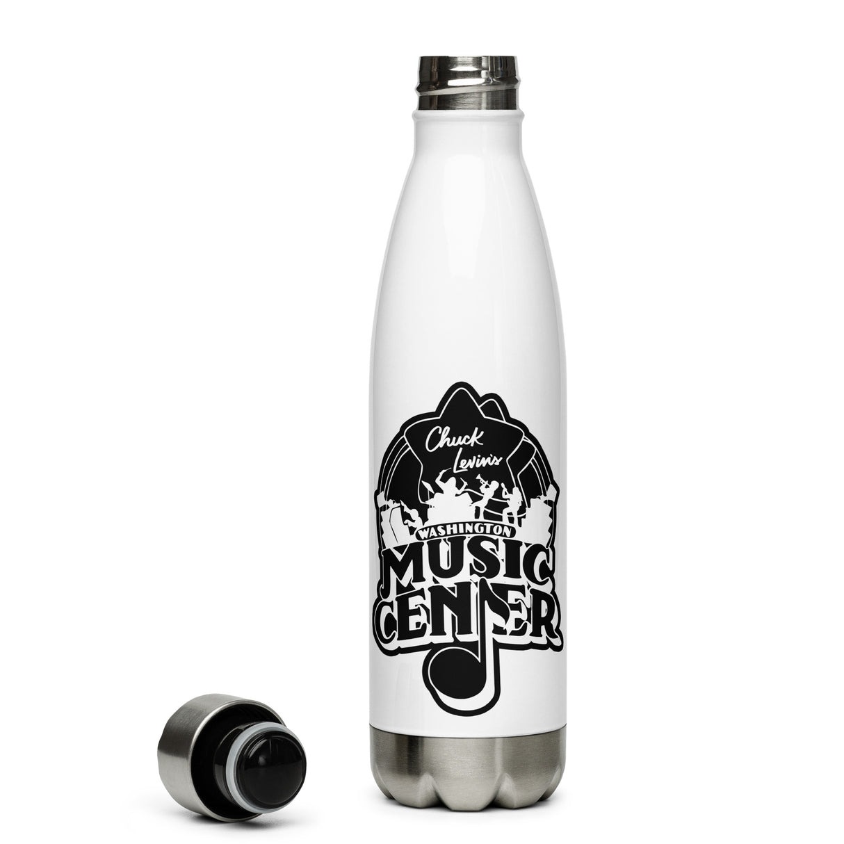 Chuck Levin's Vintage Logo Stainless Steel Water Bottle