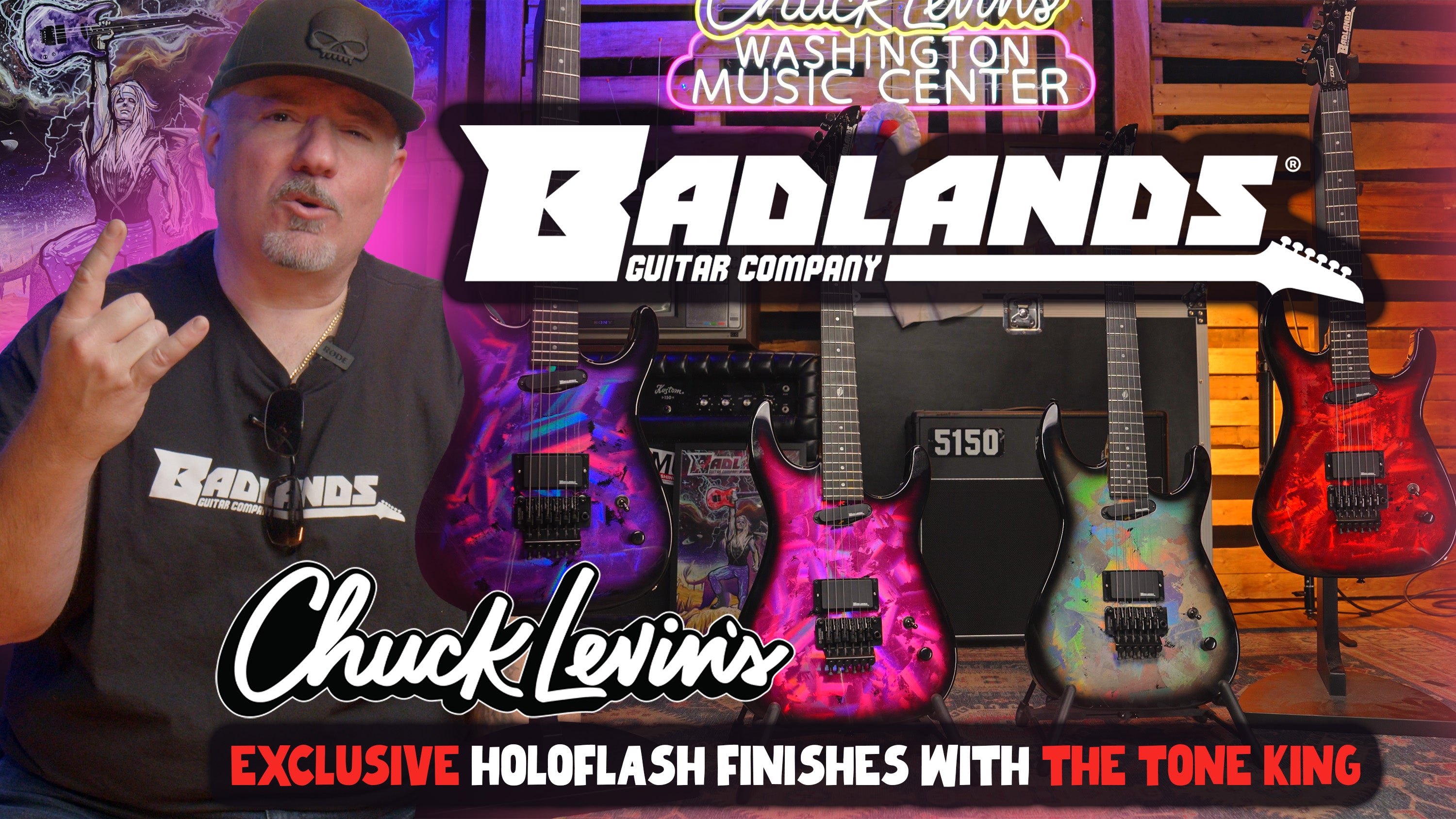 The Tone King Visits Chuck Levin's: Exclusive Badlands Holoflash